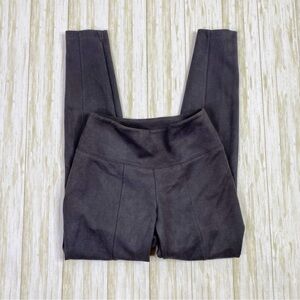 WHBM Gray Faux Suede Pull On Leggings
